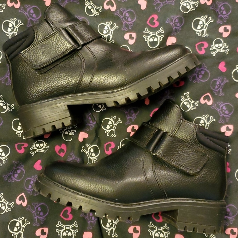 L.L. Bean Black Leather Ankle Boots